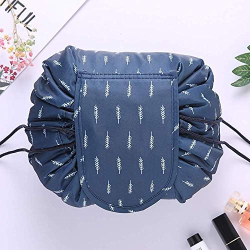 Purple Crane Convenient and Waterproof Multifunction Portable Lazy Travel Cosmetic Storage Toiletry Bag with Drawstrings (Large)