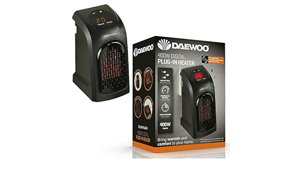 SFM Daewoo Compacto 400W Plug-In Digital Calentador de ...