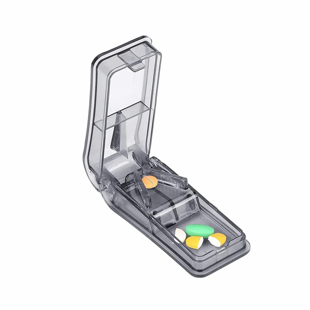 LATRAT Pill Cutter - V Slot Pill Cutter Perfect for Grabbing Any Size Pills for Medicines, Separation Pill Box