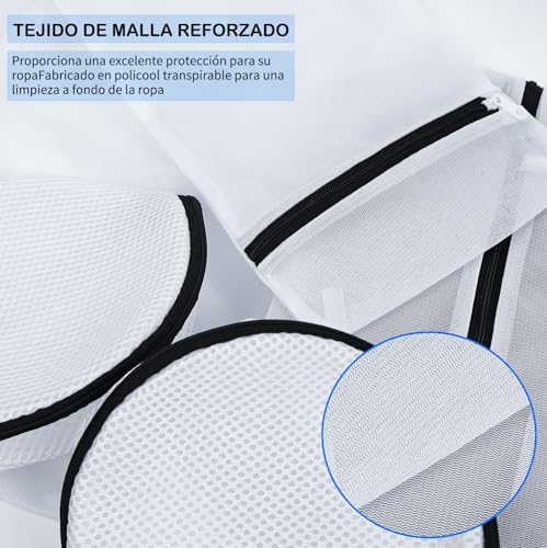 10 PCS Bolsas para Lavar Ropa Delicada,RUISTLI Laundry Bag Clasificación Hay Bolsa Lavanderia Universales,Bolsa de Lavandería de Ropa Interior,Bolsa Lavanderia Cremallera de Gran con Capacidad