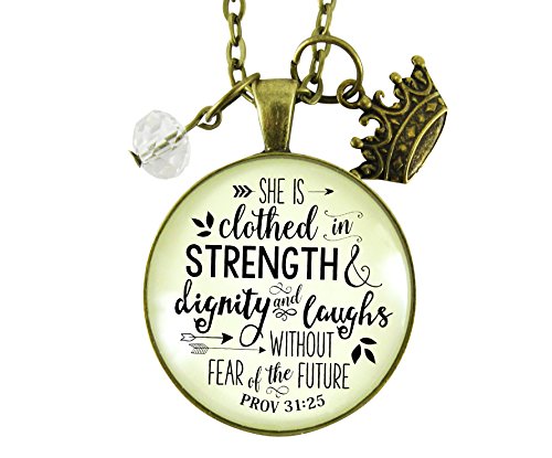 24" she is clothed in strength and dignity and lau…