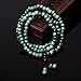 CAT EYE JEWELS 108 Mala Beads Buddhist Tibetan Prayer Beads Necklace Bracelet Ocean Green Blue
