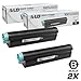 LD Compatible Toner Cartridge Replacement for Okidata 43502001 Type 9 High Yield (Black, 2-Pack) Compatible with OKI B Series B4550 B4550n B4600 B4600n B4600n PS