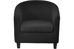 CRFATOP 2 Piece Club Chair Slipcover Stretch Barrel Chair Covers Printed Tub Chair Slipcovers Soft Armchair Covers Removable Furniture Protector Arm Chair Cover for Living Room (Color A45)