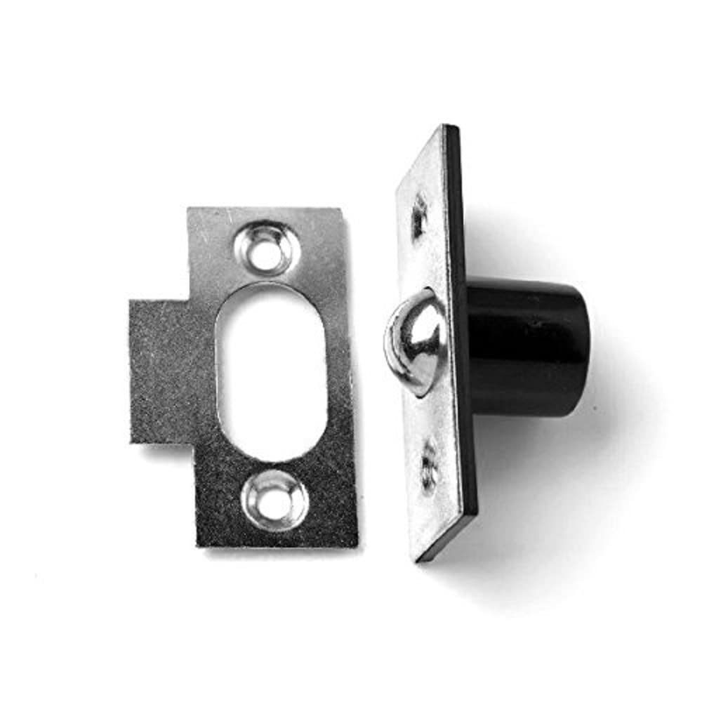 Merriway BH03029 (2 Pcs) Bales Tubular Ball Cupboard Cabinet Door Catch, 13mm (1/2 inch) Nickel Plated - Pack of 2 Pieces