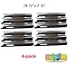 VICOOL Hyco Universal Stainless Steel Replacement Heat Plate 4 Pack for Jenn-Air JA460, JA461, JA461p, JA480, JA580 and Vermont Castings Gas Grill Models, hy90081