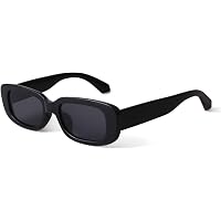 ? Women Grey Narrow Square Sunglasses Polarized Retro Trendy Driving Eyewear Myiaur Classic Sunglasses for Women Polarized Driving Anti  main image 2