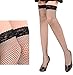 YKSH Women's 3 Pieces Lace Garter Belt Stockings Sets,Black#5,One Size