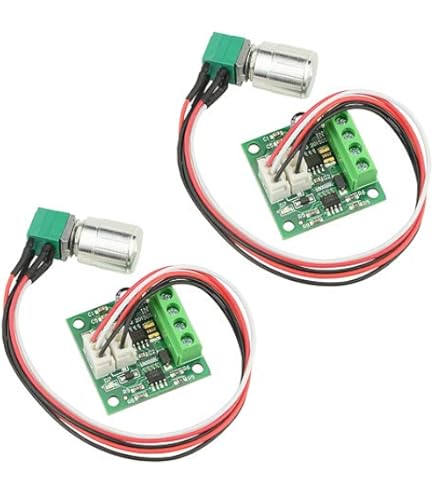 Contrôleur PWM De Vitesse Moteur DC 6V-90V 15A - Avec Potentiomètre, Pour Moteurs, Pompes, Ventilateurs, Lot De 2