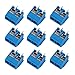 KeeYees 60pcs 5mm Pitch 2 Pin & 3 Pin PCB Mount Screw Terminal Block Connector for Arduino (50 x 2 Pin, 10 x 3 Pin)