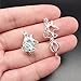 10pcs Silver Pearl Cage Locket Pendants, Essential Oil Diffuser DIY Necklace Bracelet Jewelry Making Craft, Bulk Beads Aromatherapy Diffuser Charms Gifts for Women Girls (Unicorn)
