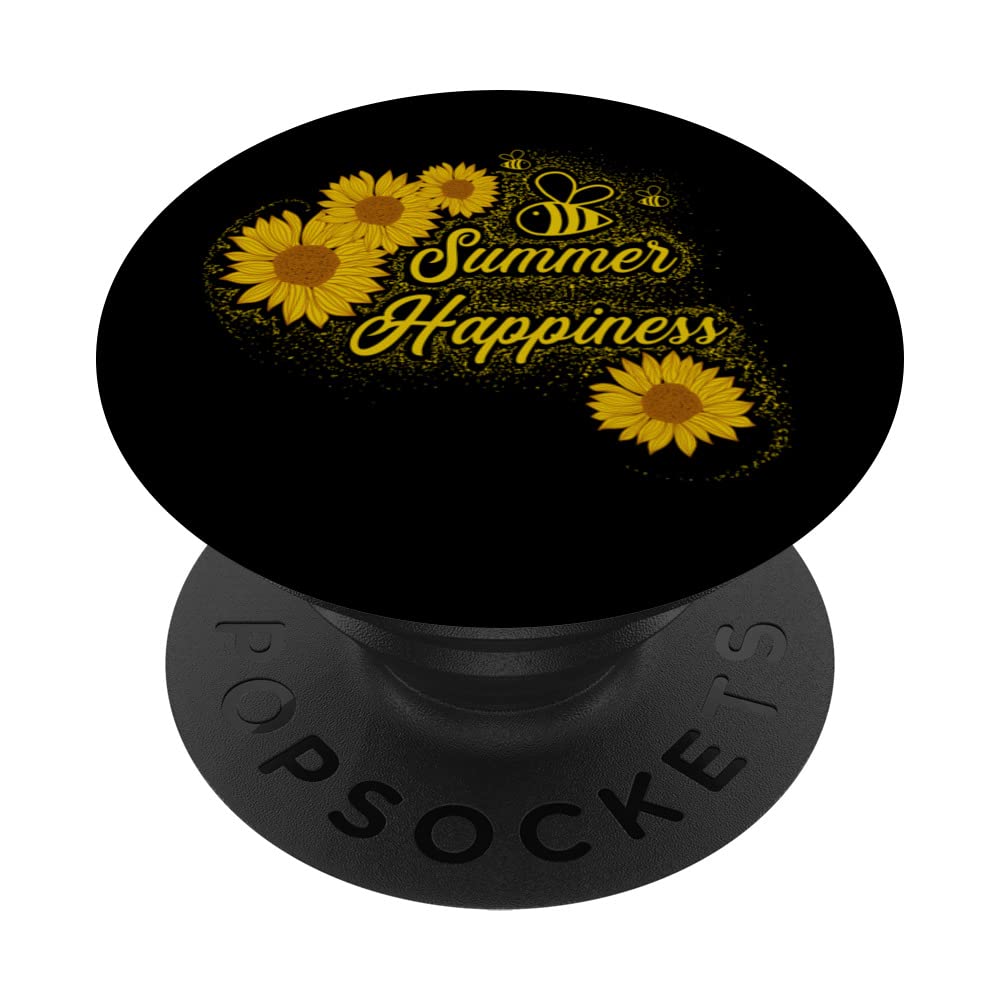 Summer Happiness Bee PopSockets Swappable PopGrip