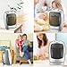 Warmtec 1500W Oscillating Ceramic Space Heater with Adjustable Thermostat,Overheat Protection and Tip-Over Protection, ETL Listed Portable Electric Hot/Cool Fan Heater for Indoor Use (Silver)