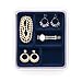 Neatnix STAX Jewelry Organizer Tray, 5 Compartments, Midnight Blue