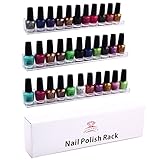 MAKARTT 3 Tier Wall Mount Acrylic Nail Polish Rack Display Holder Organizer Hold 33-45 Bottles
