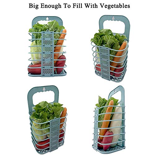 JWShang Hühnchen-Gemüsekorb, Gemüsekugelfrucht, Kaninchen-Heu-Futterautomat, Faltbarer hängender Haustier-Futterautomat… – Bild 6