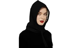 NIULAFR Faraday Protection Hat, RF Shielding Hat for WiFi Protection, Covering Neck, Head, Black