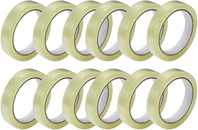 GTSE 12 Pack Cellotape 24mm x 66m Gift Wrap Clear Tape Dispenser Compatible