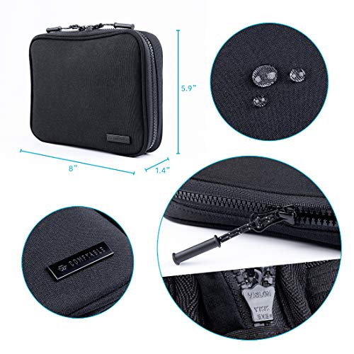 Comfyable Wire Organizer Bag, Power Charging Cord Travel Case, Computer Accessories for Apple Accessory, Cable Wire Gadget Storage Case Holder Black