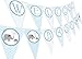 Little Elephant Blue Baby Shower Banner Pennant primary