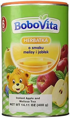 Bobovita Instant Apple & Melissa Refreshing Tea for Babies, 400g/14.11 oz by Bobovita