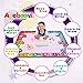 Aqua Magic Doodle Mat Large Educational Water Drawing Mat for Girls Kids Toy Toddler Painting Board with 2 Magic Pens, 1 Magic Brush, and Drawing Accessories for Boys Girls Size 30.3'' x 30.3''