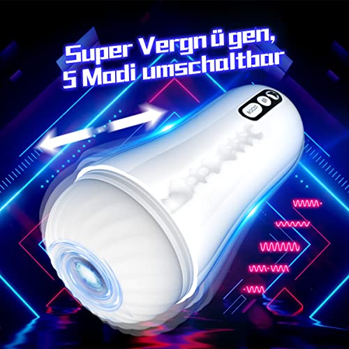 Elektrische Masturbatoren Cup mit 6 Vibrationsmodi,Automatischer Masturbator für Männer Penis Massage,Mastubrator Masturbieren Mann Taschenmuschi Sex Spielzeug handfrei Spaß