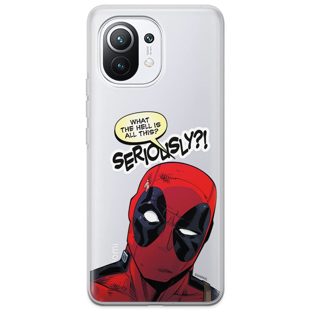 ERT GROUP mobile phone case for Xiaomi 11 original and officially Licensed Marvel pattern Deadpool 010 optimally adapted to the shape of the mobile phone, partially transparent