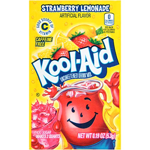 KoolAid Strawberry Lemonade Flavored Unsweetened Caffeine Free