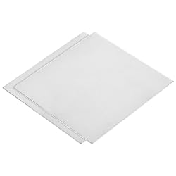 uxcell 2Pcs GR2 Titanium Plate Sheet, 100x100x1.5mm