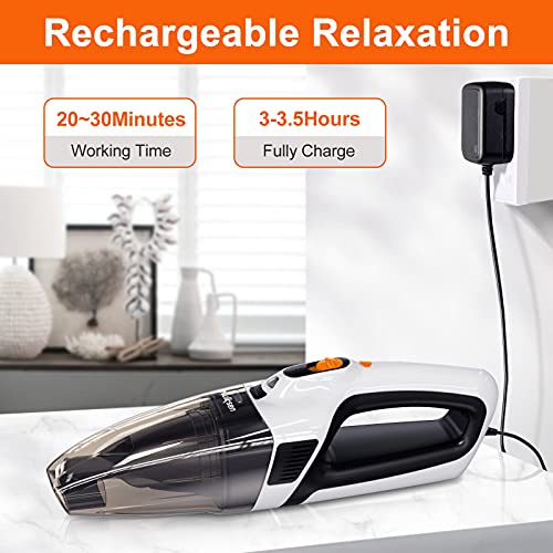 Nulksen Handheld Vacuum Cordless Rechargeable, 8500Pa Powerful Portable