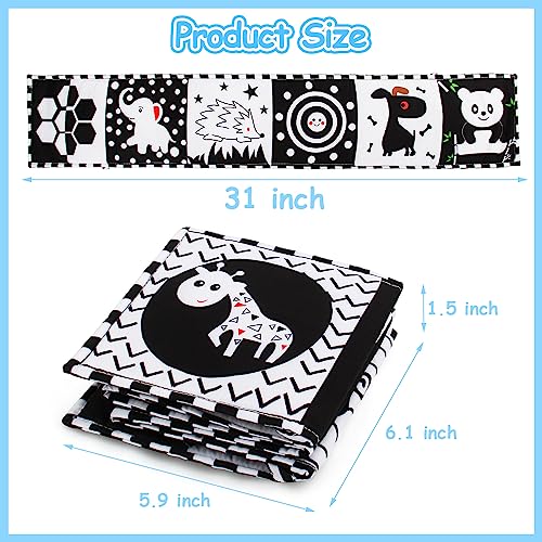 Cawgug Black and White Books High Contrast Baby Toys 06 Months Baby