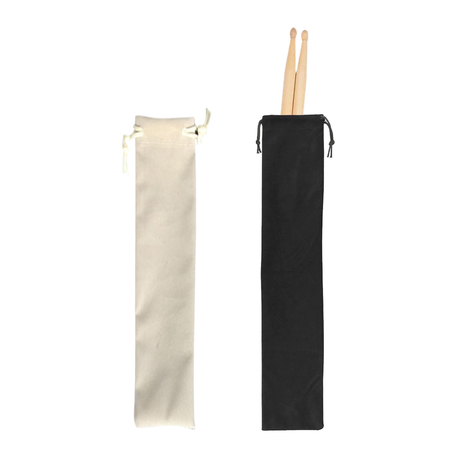 Drum Stick Bag, Drum Stick Mallet Storage Bag, Drumstick Drawstring Bag, Drawstring Closure Design, Can be Easily Opened and Closed, for Storing Drumsticks and Wooden Mallets, 2 Pcs, 45X10cm