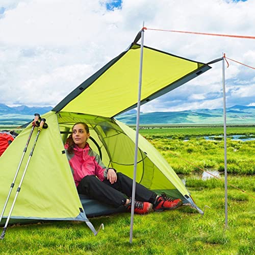 Adjustable Tarp Pole Canopy Pole Set of 2, Portable Tent Poles Rodsfor