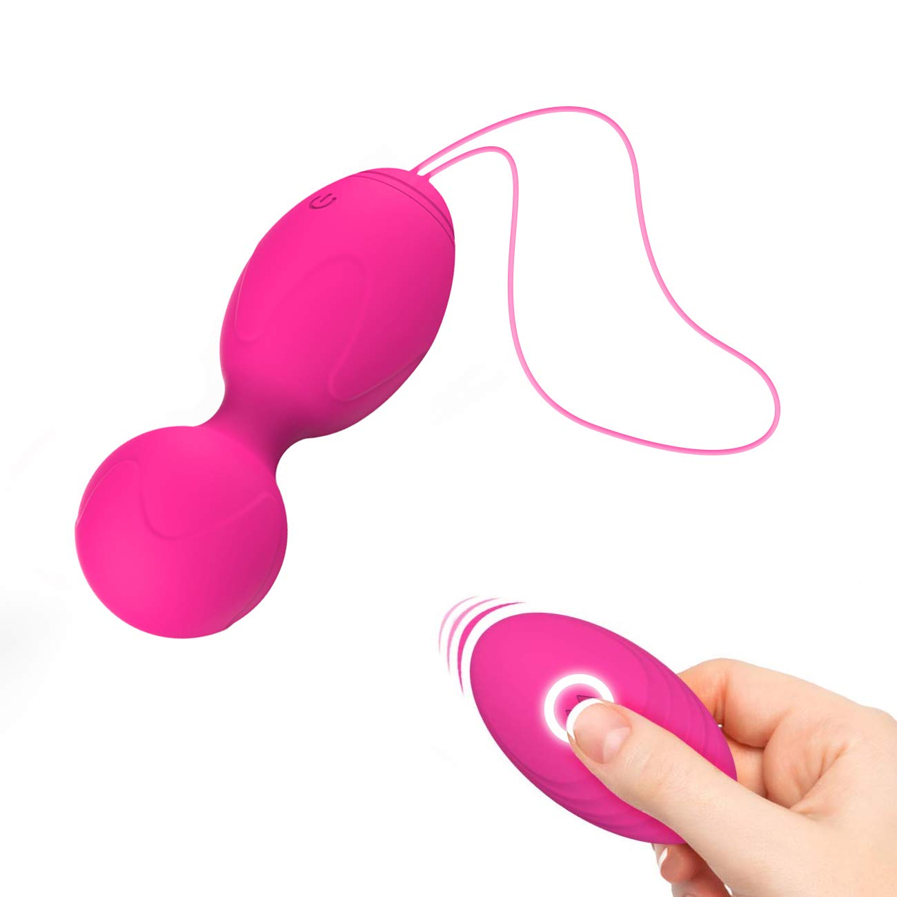 Kegel Balls for Women, 360° Flexible Silicone Kegel Exercise Weights Product for Pelvic Floor Exercises, Tightening &amp; Bladder Control Ben Wa Balls for Beginners &amp; Advanced (Pink)
