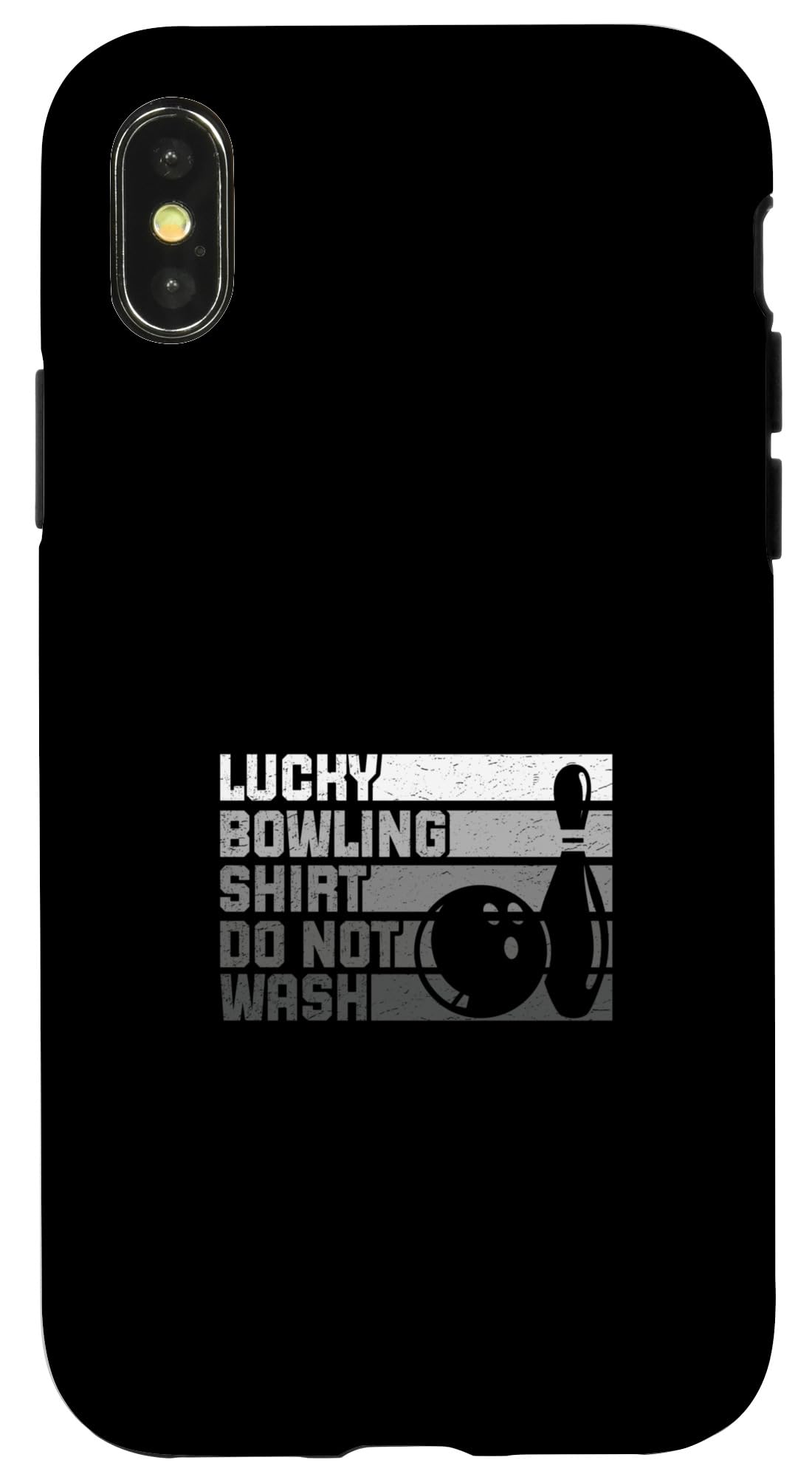iPhone X/XS Lucky Bowling Shirt Do Not Wash Funny Bowler Case