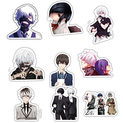 Tokyo Ghoul Anime Cartoon Laptop Stickers Waterproof Skateboard Pad MacBook Car Snowboard Bicycle Luggage Decor (50pcs Pack) - Thumbnail 3