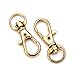 BRCbeads Lobster Clasp Gold Plated Jewelry Lobster Claw Swivel Clasps 32mm Key Ring for Jewelry Making