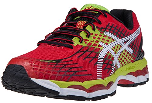 ASICS Men's GEL Nimbus 17 Running Shoe (11.5 D(M) US, Chinese Red/White/Lime)