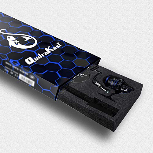 QudraKast Angelsets Angelrute mit Hochpräzise Bearbeitete Komponenten Teleskop-Angeln Stationärrolle Combo Sets mit… – Bild 7