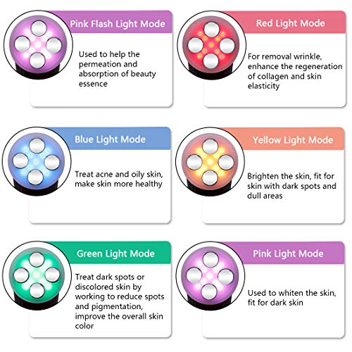 Face Lifting Machine 5 in 1 Skin Tightening Machine EMS Massager for Wrinkle Remover Anti-aging Colors Light Beauty Device