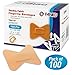Flexible Fabric Bandages - Flex Fabric Adhesive Bandages Finger-Tip Care and to Protect Wounds from Infection - (100 Count Box)