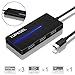 Type C Hub, TOPESEL 5-in-1 Multiport USB-C Hub with 3 USB 3.0 Ports, SD/TF Card Reader for MacBook Pro 2015/2016, Google Chromebook 2016/2017 and More USB C Devices, Black