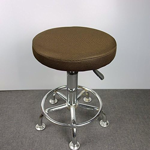 12" Round Bar Stool Cover, Proect your Stool from Dirt/Mud/Wearing off/,Make Your Stool New, Recommended for Hydraulic Drafting Stool,Brown