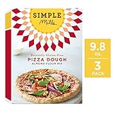 Simple Mills Almond Flour Mix, Pizza Dough, 9.8 Ounce (Pack of 3)