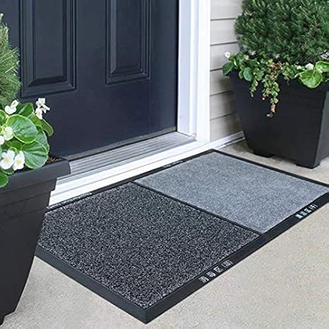 Amazon 消毒マット 玄関マット 細菌抑制 速乾 吸水 ドアマット 泥落とし 除菌 足拭きマット 消毒パッド フロアマット 滑り止め 滅菌 足元消毒 病院 学校 ホテル オフィス用 保育園 家庭用 業務用 衛生管理 室内 屋外 アウトドア フットマット ブラック グレー 60 90cm
