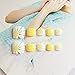 24pcs Summer Fresh Daisy SunFlower Yellow False Toe Nail