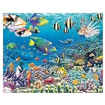 Visual Echo 3D Effect Undersea Garden 3D Mini Lenticular Puzzle 35pc