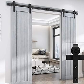 Amazon Com Easelife 8 Ft Double Door Sliding Barn Door Hardware