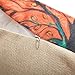 Anickal Set of 4 Farmhouse Pillow Covers Oil Painting Vivid Birds Stands on Trees Branch Decorative Throw Pillow Covers 18 x 18 Inch for Sofa Couch Decor